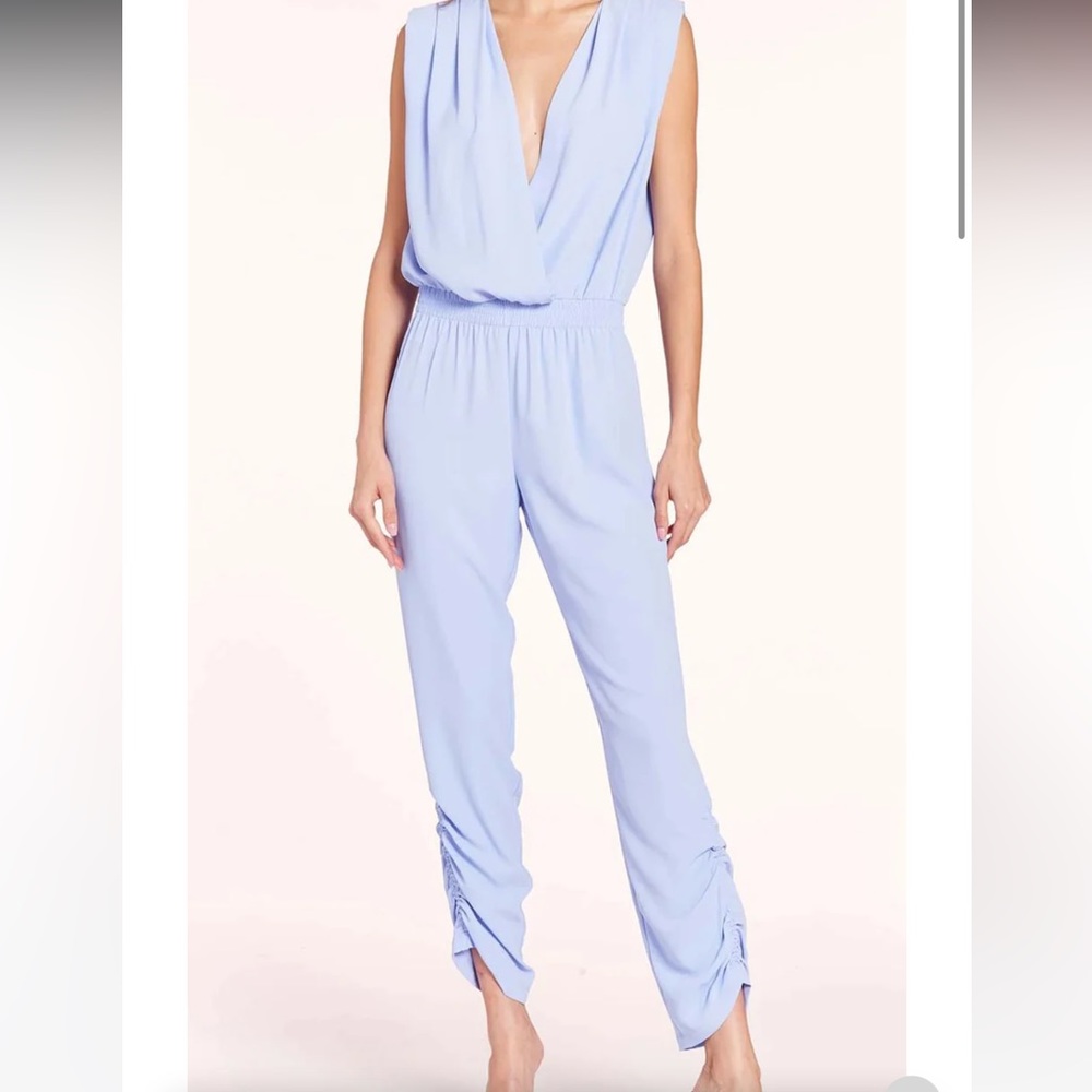 Amanda Uprichard Lewis Jumpsuit Baby Blue Size Small NEVER WORN 💙
